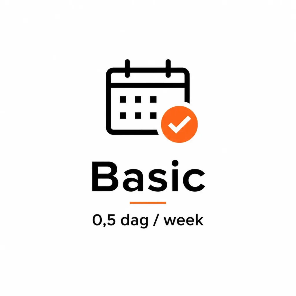 Basic - Regelmatige ondersteuning voor ondernemers die grip willen houden op hun werking